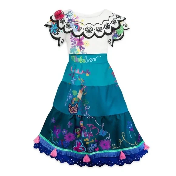 Disney Parks Girls Encanto Mirabel Costume Youth Size 7/8 Halloween - NEW - Picture 1 of 5